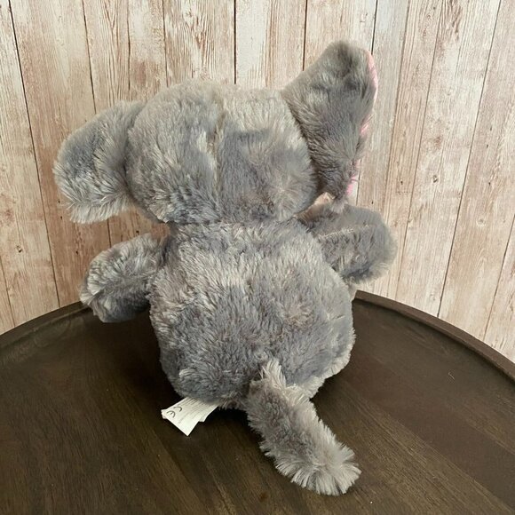 Kelly Toy 2017 Elephant Plush Soft Stuffed Cuddly Animal Gray & Pink 11'' - Picture 6 of 10